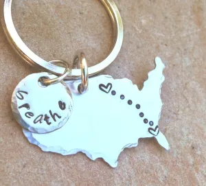 Personalized United States Keychain