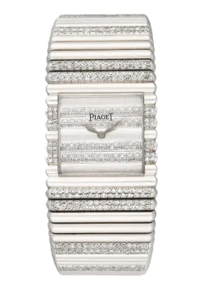 Piaget Polo Square 7131 C151 Diamond 18K White Gold Watch