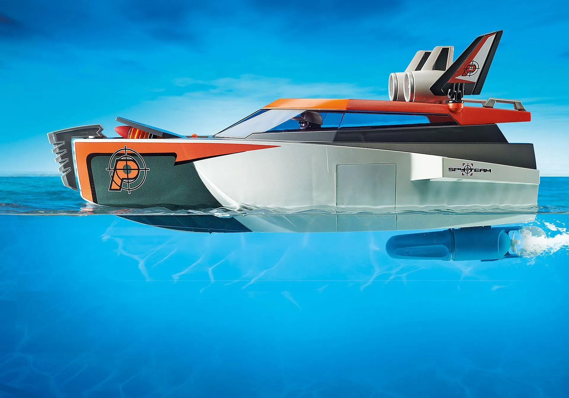 Playmobil 70002 SPY TEAM Turboship Top Agents Playset