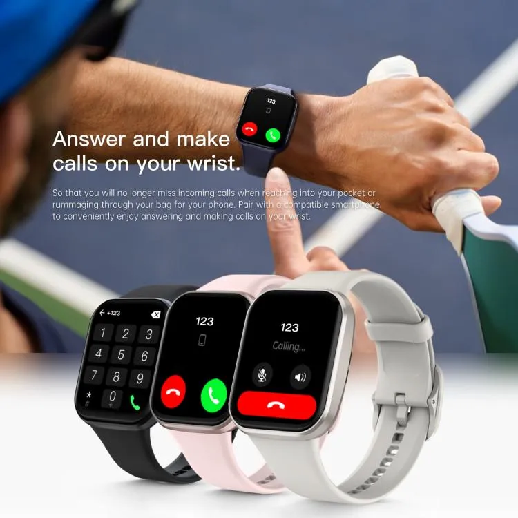 Q23 Pro 1.83 inch Color Screen IP68 Waterproof Bluetooth Call Smart Watch, Support Health Monitoring(White)