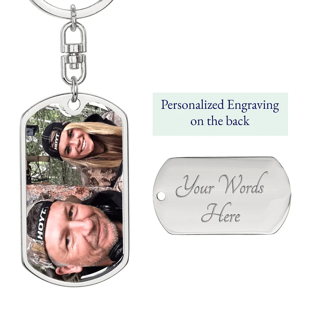 "Dear Dad - I Will Always Be Your Hunting Buddy" - Custom Keychain
