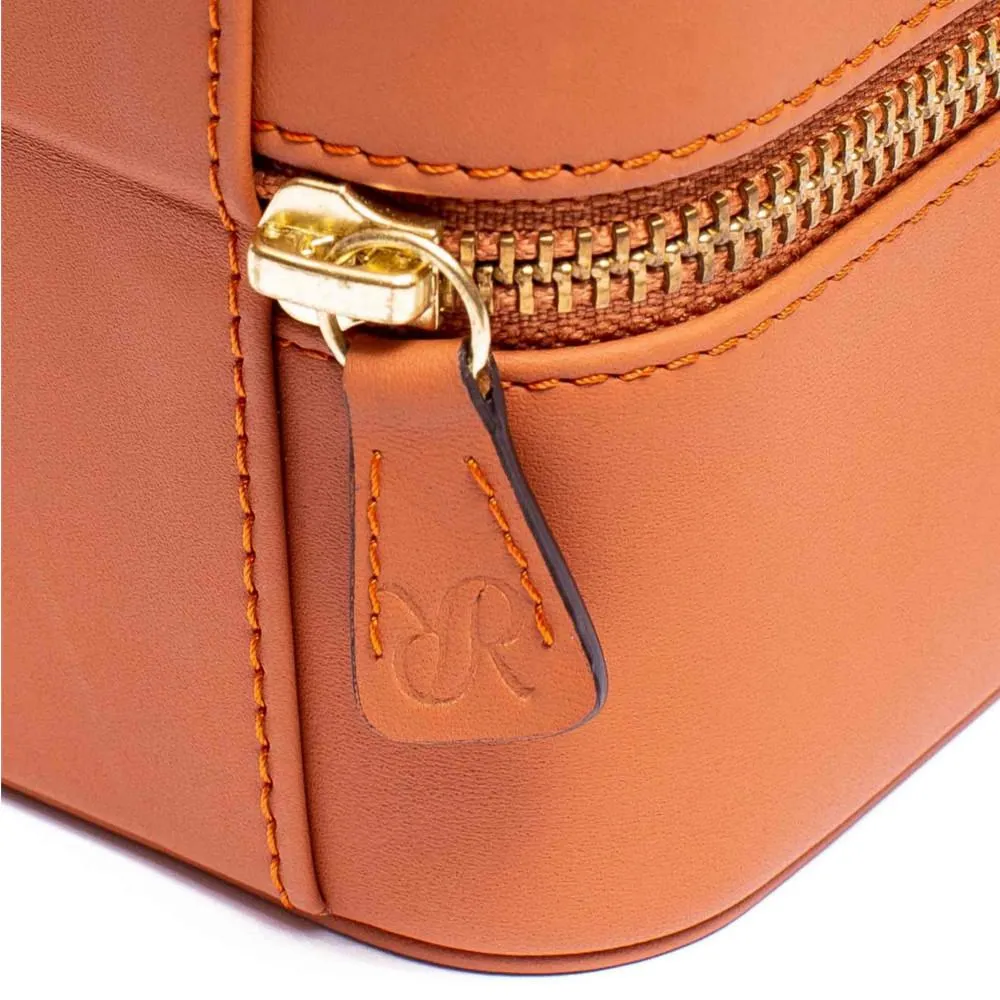Rapport - Hyde Park Double Watch Case in Tan Leather | D262