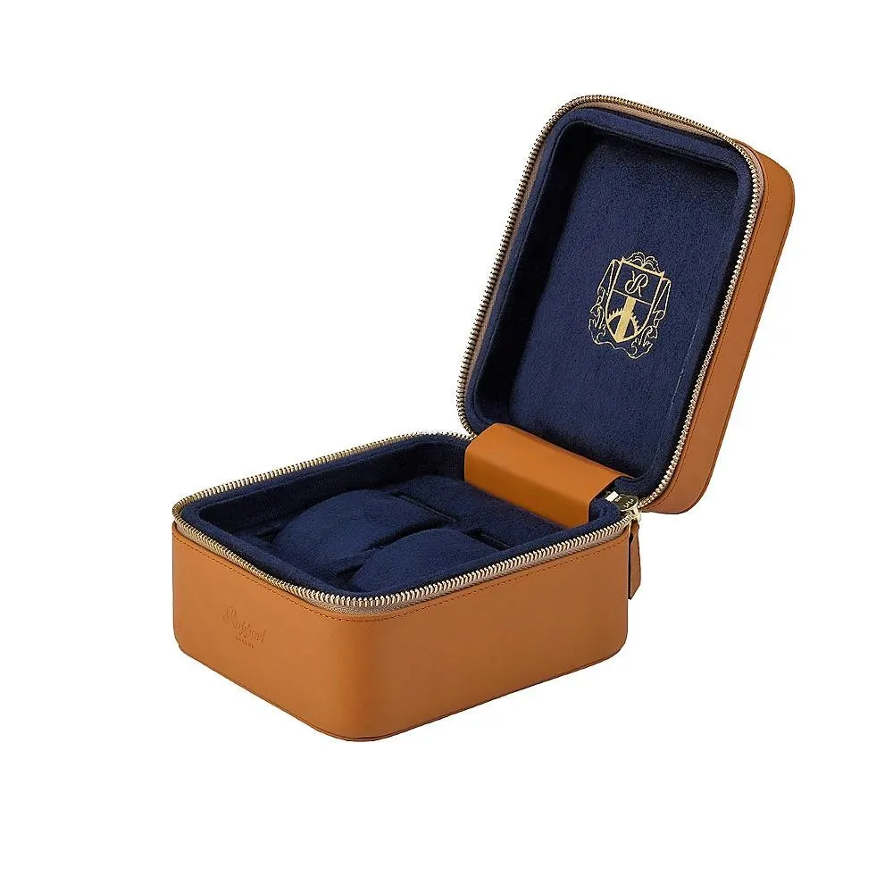Rapport - Hyde Park Double Watch Case in Tan Leather | D262