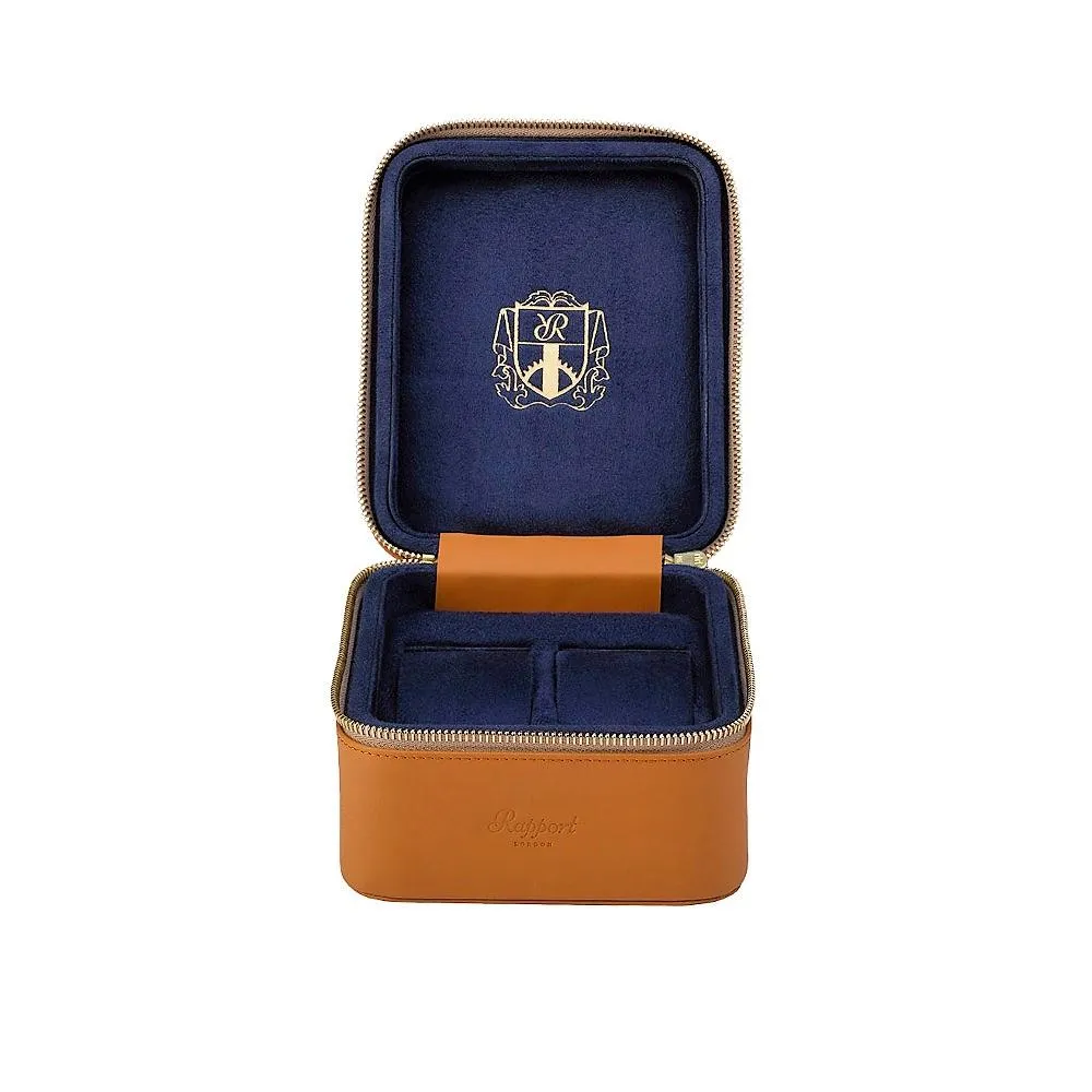 Rapport - Hyde Park Double Watch Case in Tan Leather | D262