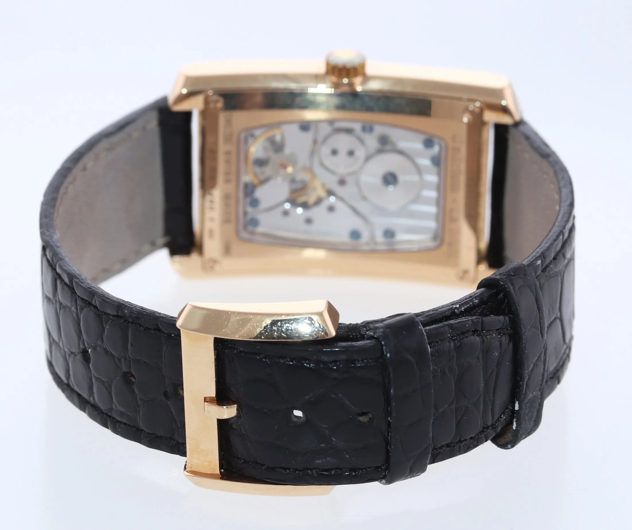 RARE Concord Delirium 18k Rose Gold 28mm Jump Hour 52 N5 1460.1 Manual Watch