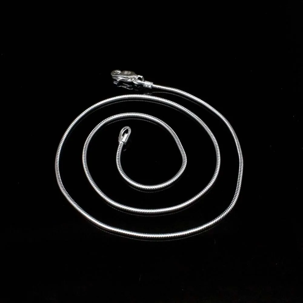 Real Solid 925 Sterling Silver Link Design Women Neck Chain
