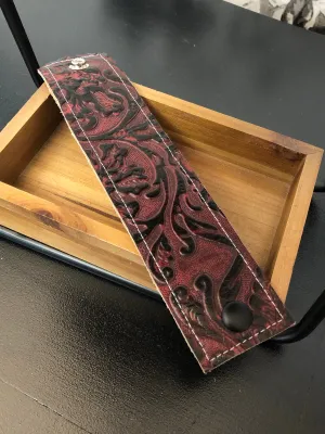 Red Leather Cuff