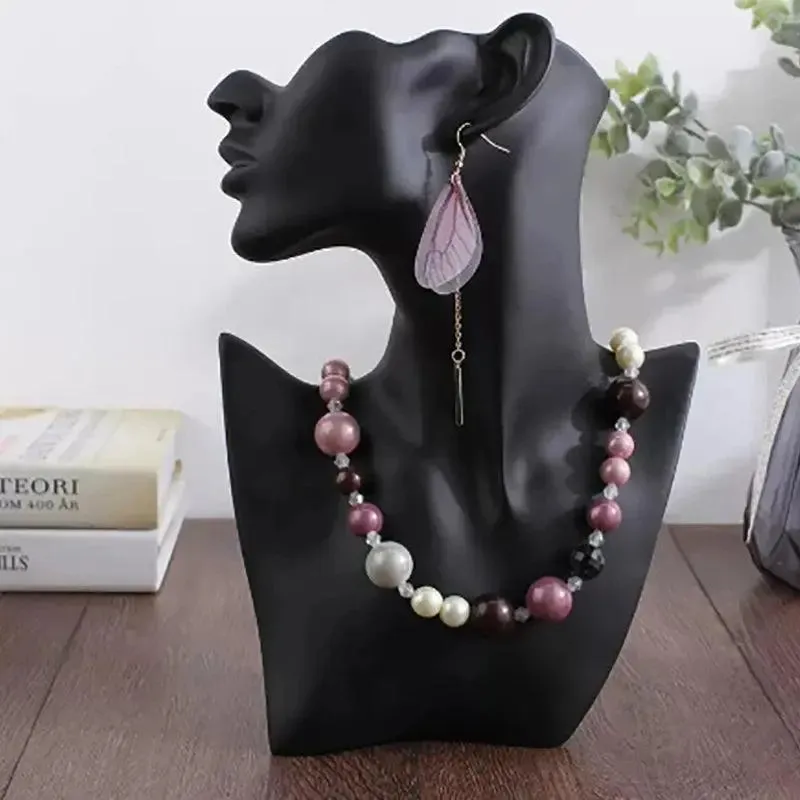 Resin Jewelry Mannequin Pendant Necklace Display Bust for Earring Holder Display Window Display Rack