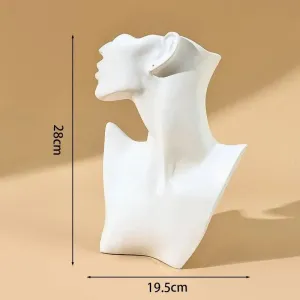 Resin Jewelry Mannequin Pendant Necklace Display Bust for Earring Holder Display Window Display Rack