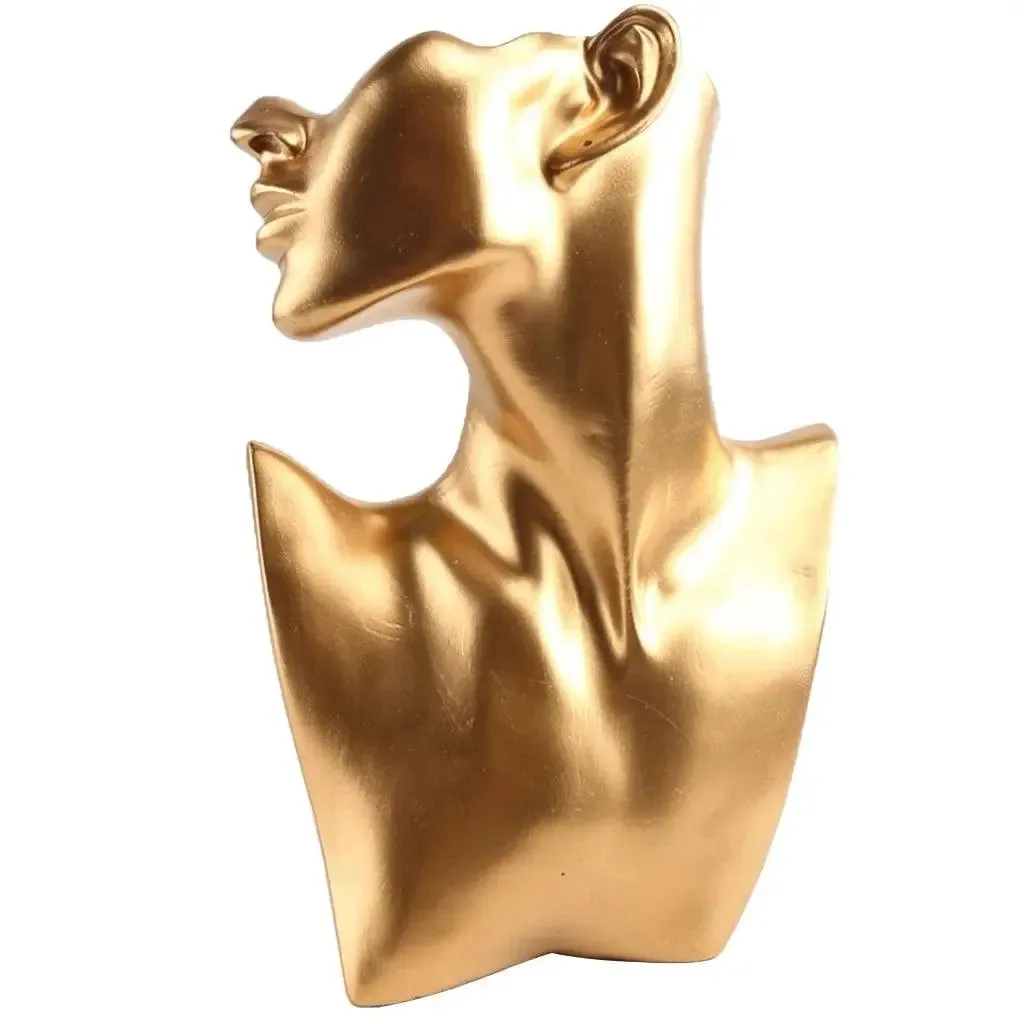 Resin Jewelry Mannequin Pendant Necklace Display Bust for Earring Holder Display Window Display Rack
