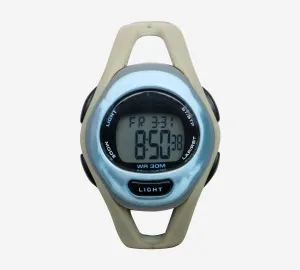 Rewound Blue and Cream Quartz Digital Watch