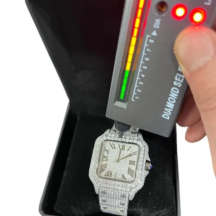 Rolex Date-Just Moissanite Diamond Watch  W 248