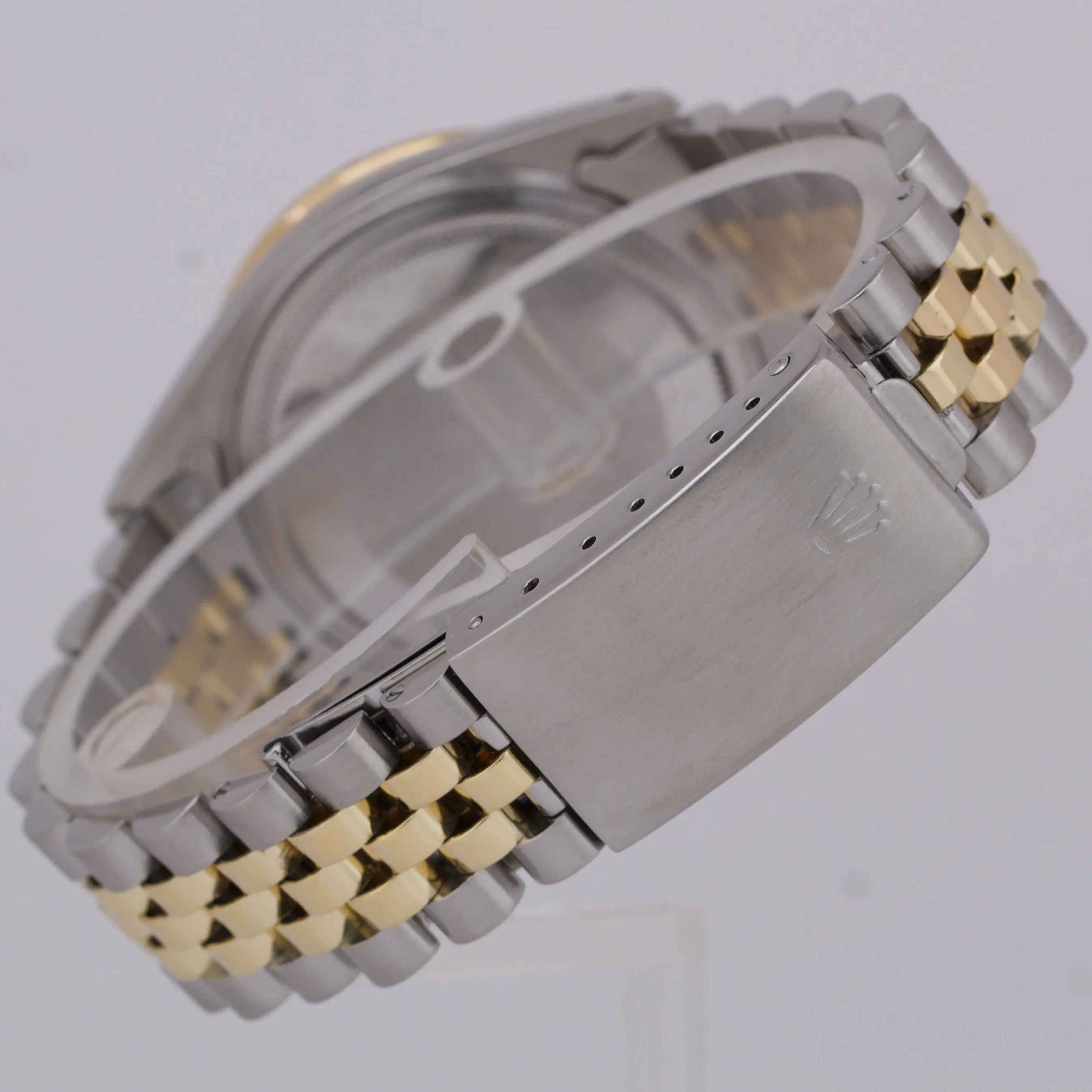 Rolex DateJust 36mm CHAMPAGNE DIAMOND Two Tone 18K Gold Steel JUBILEE 16013