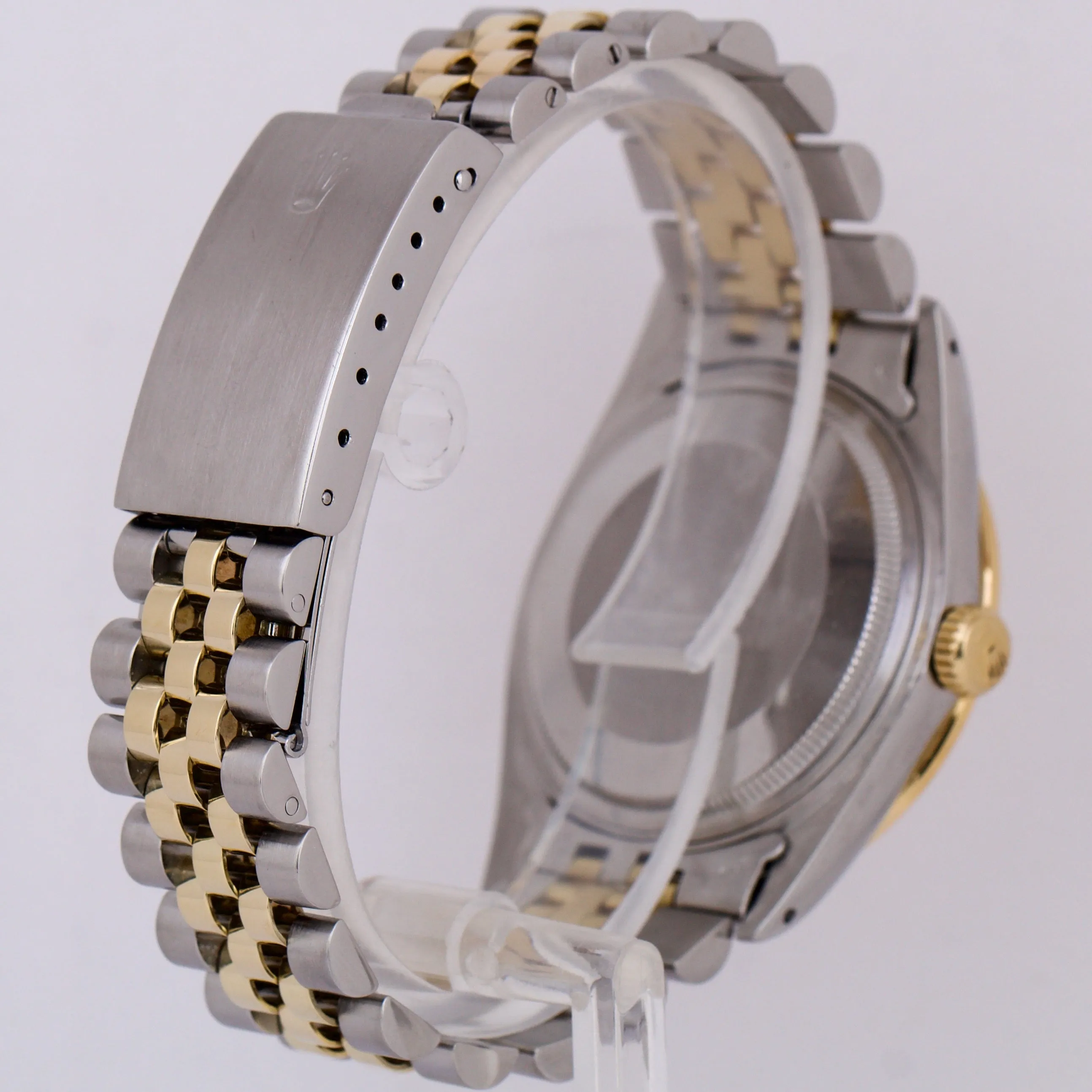 Rolex DateJust 36mm CHAMPAGNE DIAMOND Two Tone 18K Gold Steel JUBILEE 16013