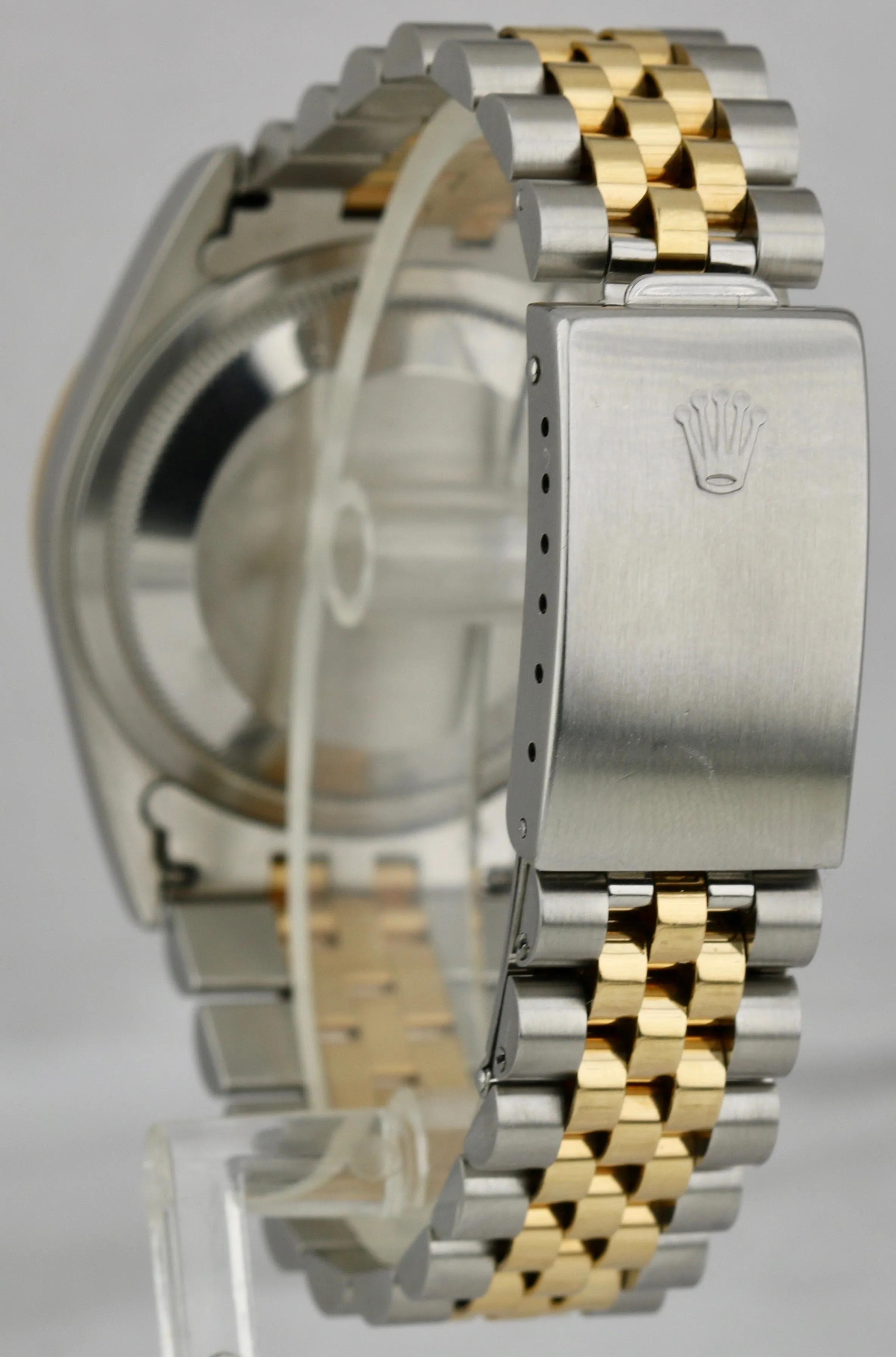 Rolex DateJust 36mm Two-Tone White FACTORY Diamond NO HOLES 18K Jubilee 16233