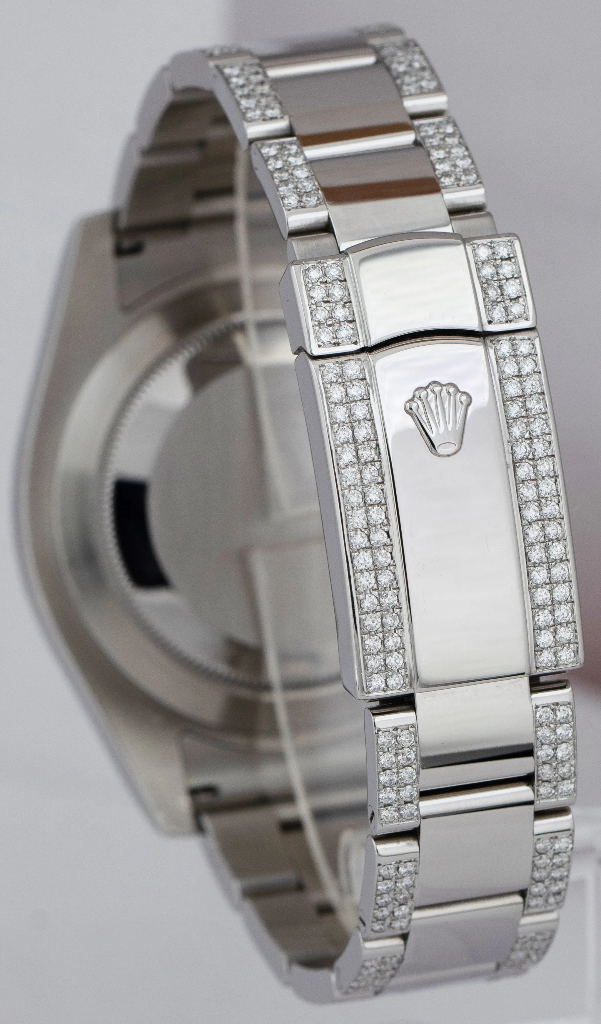 Rolex DateJust II 41mm DIAMOND METEORITE Stainless Steel Oyster Watch 116300