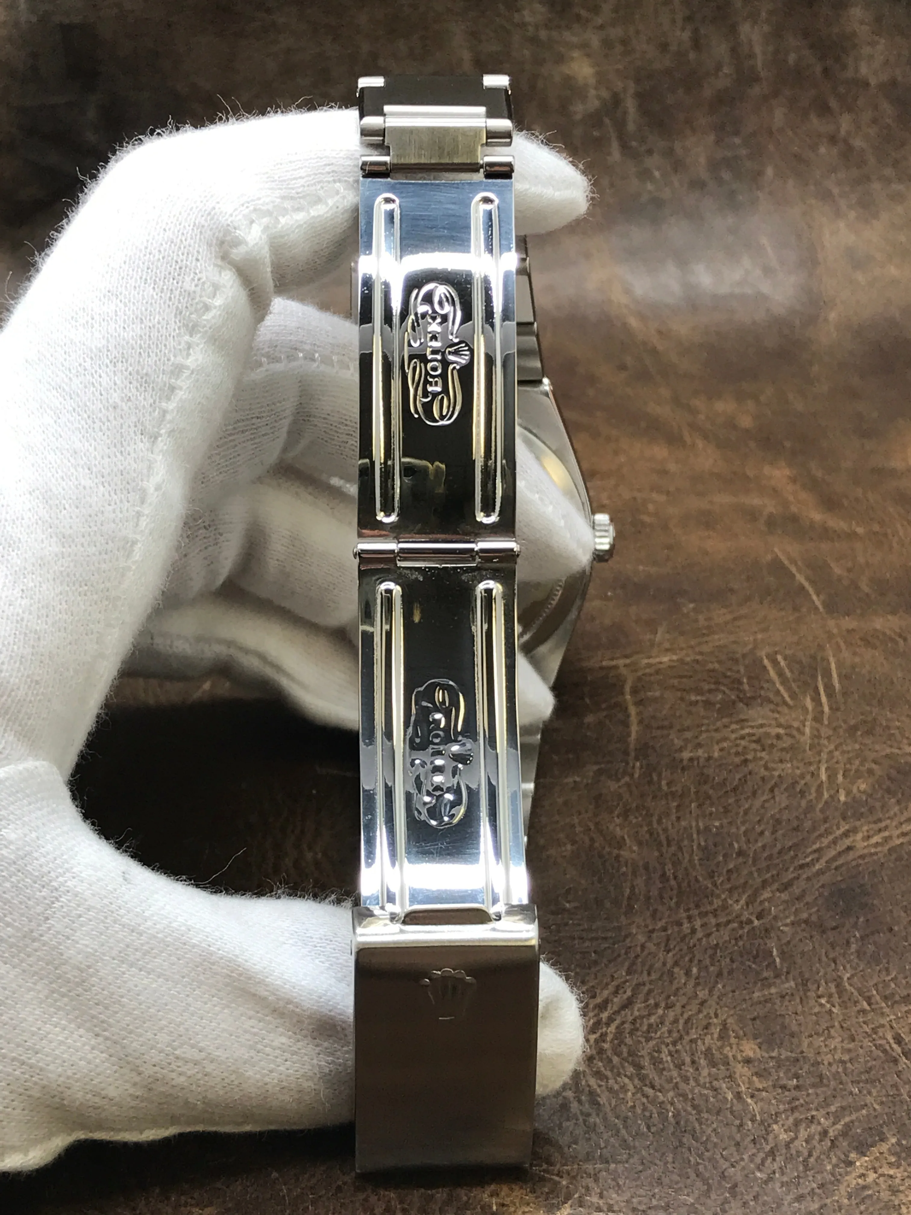 Rolex Datejust Oysterquartz 17000 Custom Salmon Diamond Dial Quartz Watch