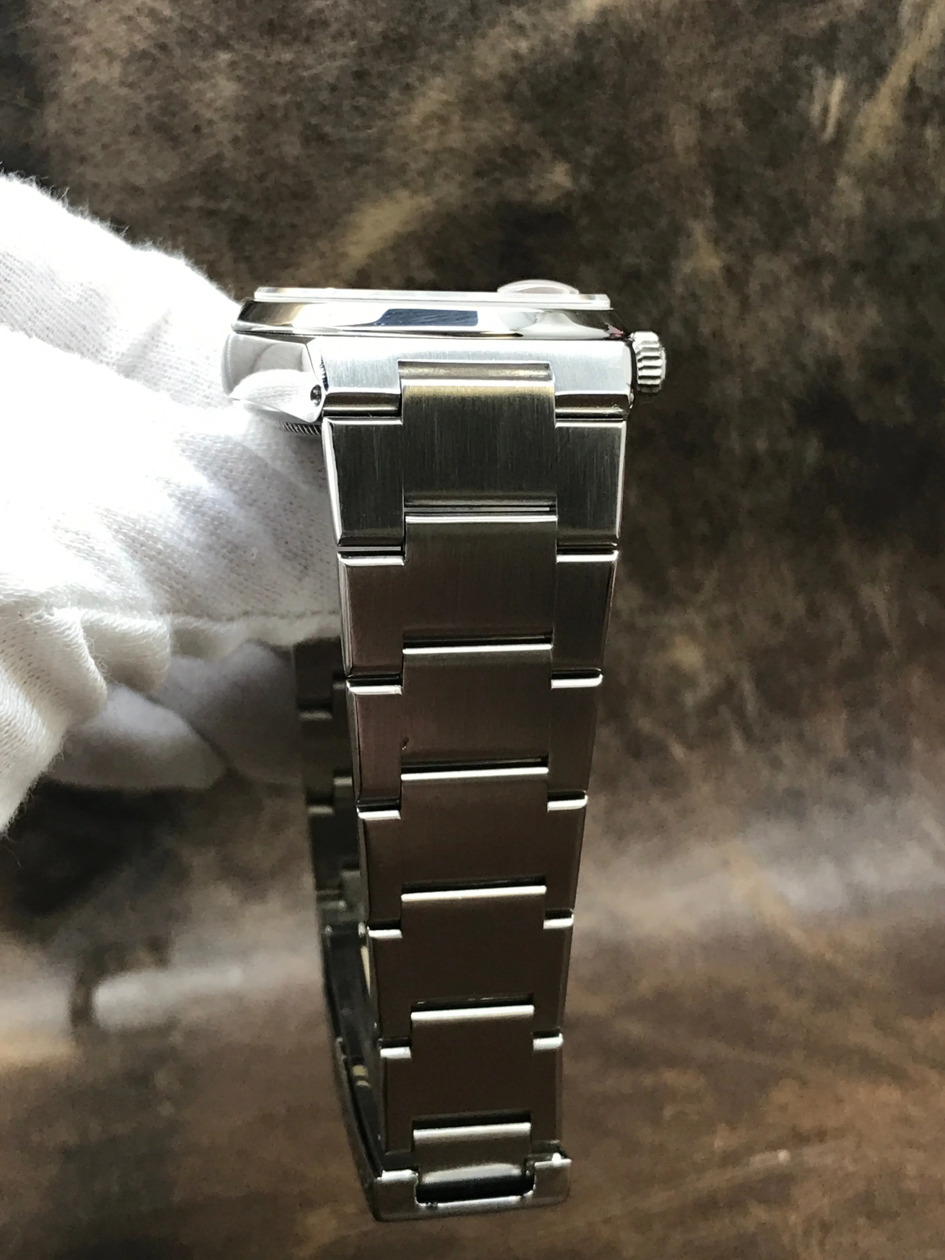 Rolex Datejust Oysterquartz 17000 Custom Salmon Diamond Dial Quartz Watch
