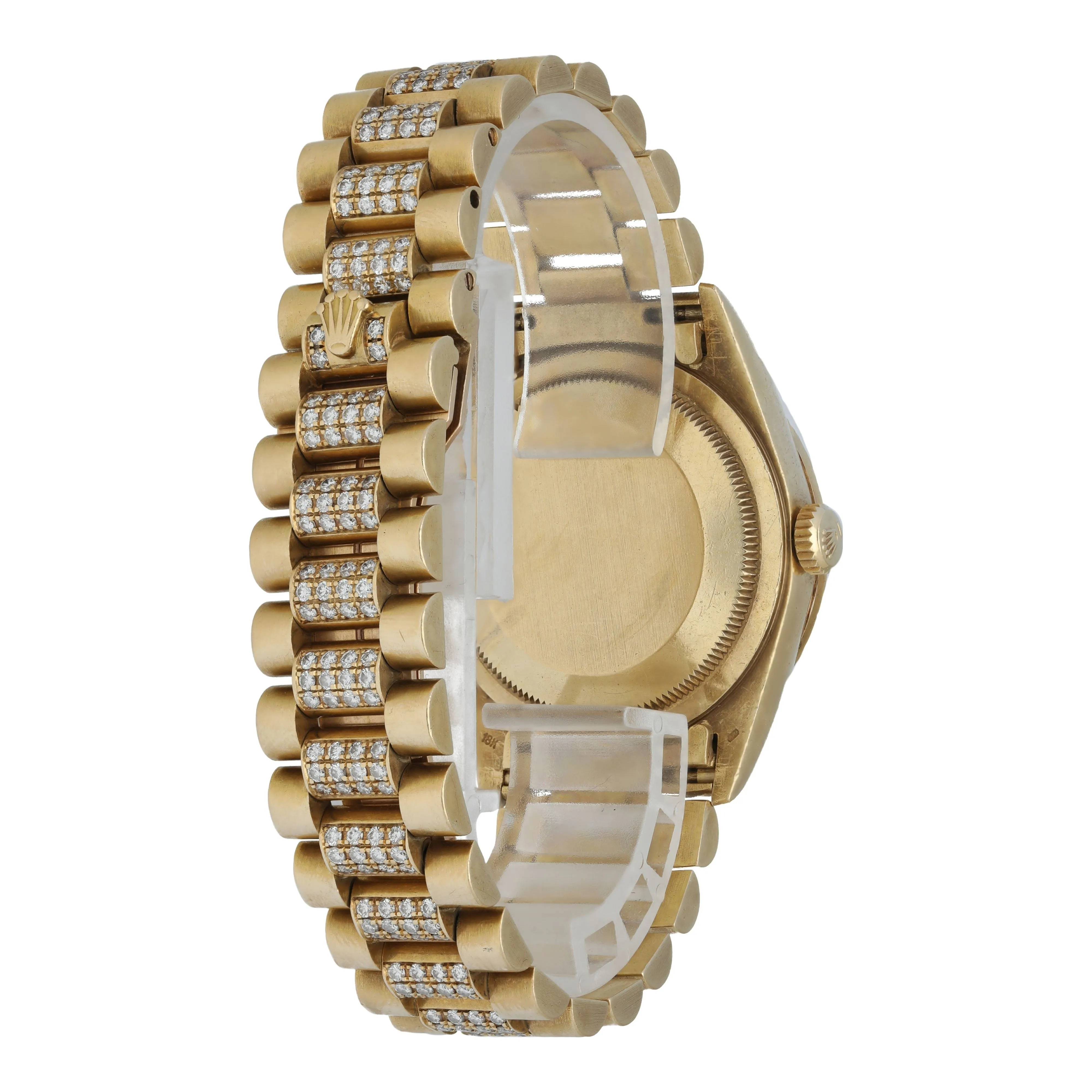 Rolex Day Date 18388 Yellow Gold Diamond Men's Watch