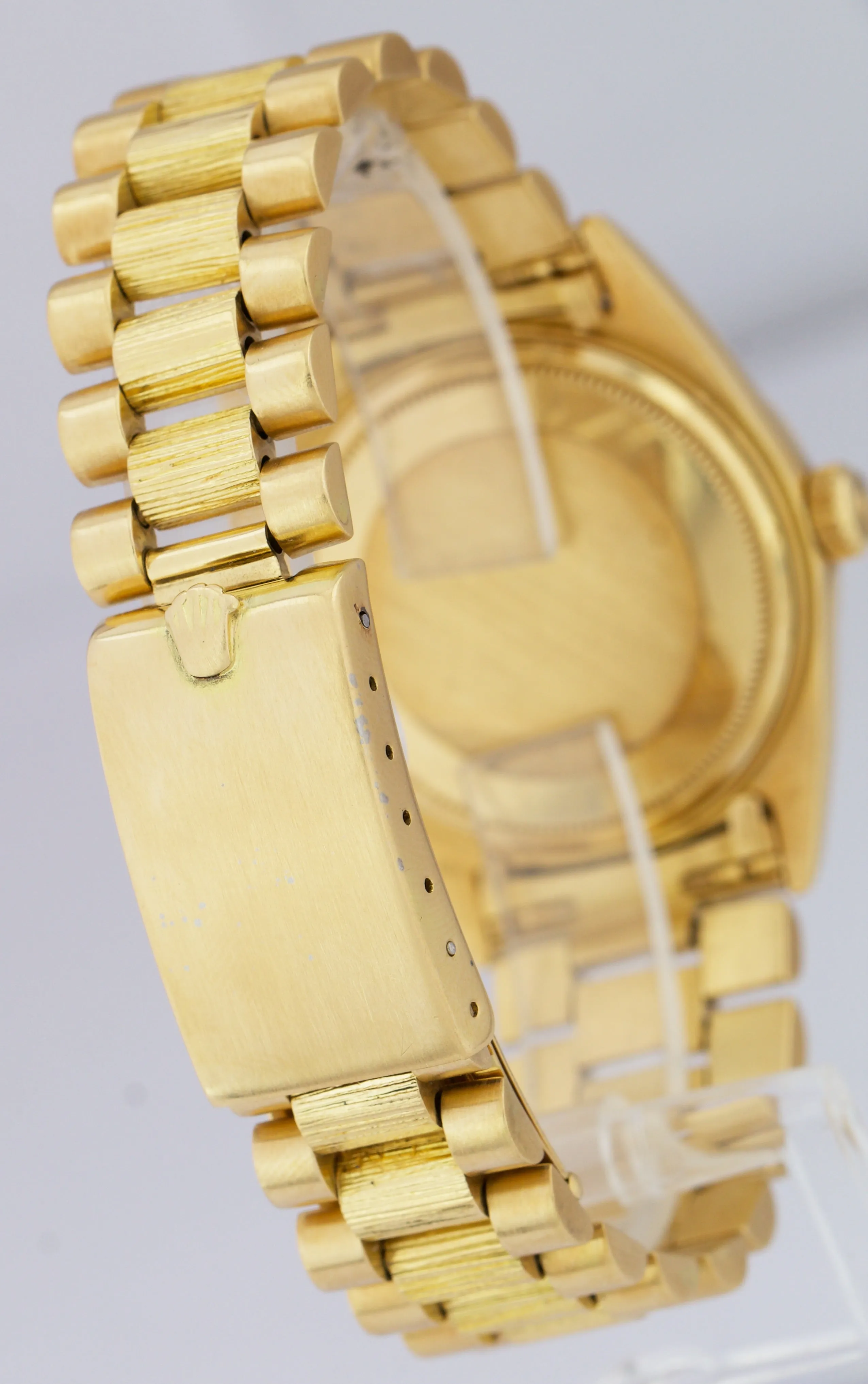 Rolex Day-Date President 1807 Champagne Bark 18K Yellow Gold 36mm Watch 1803