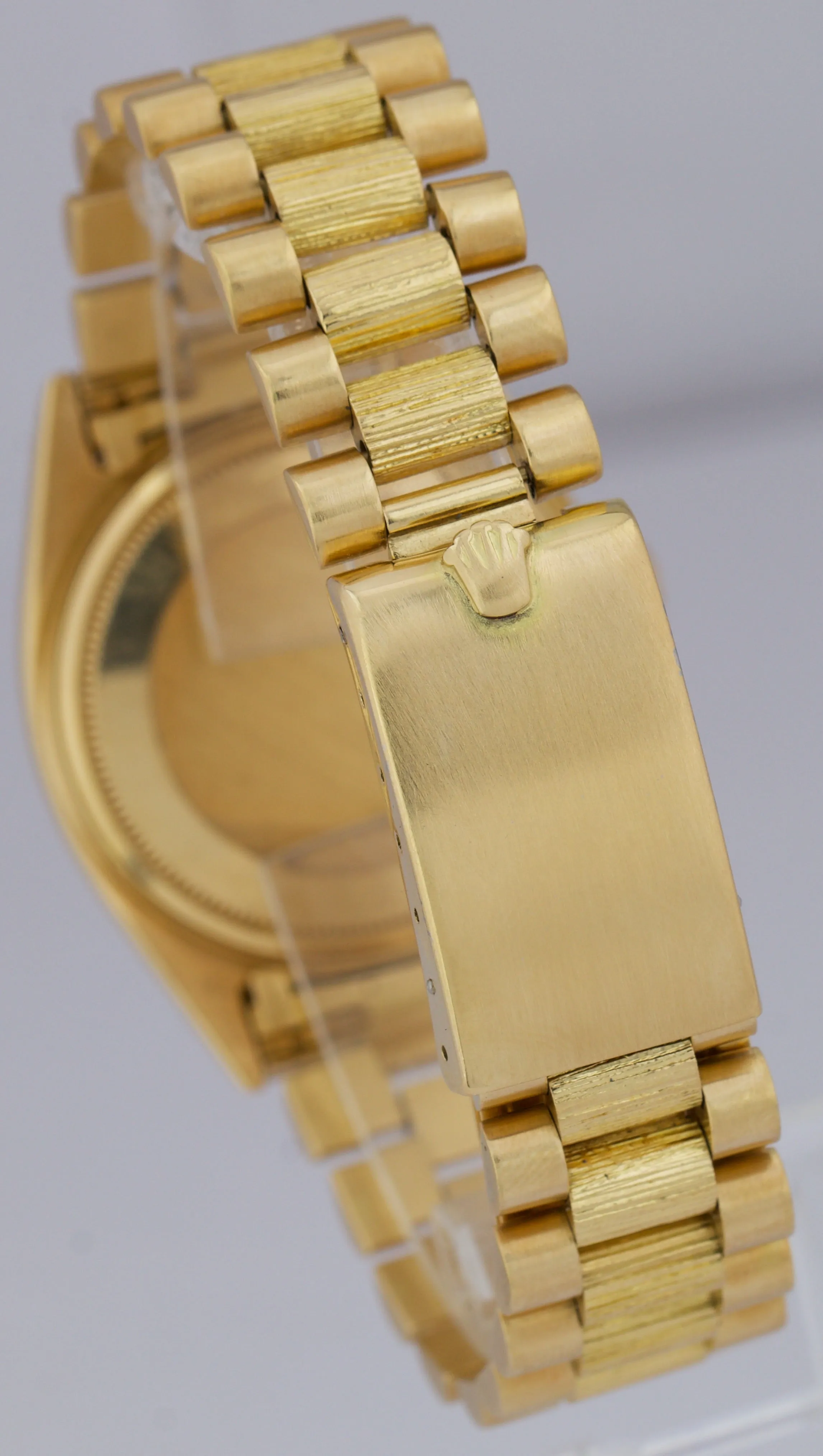 Rolex Day-Date President 1807 Champagne Bark 18K Yellow Gold 36mm Watch 1803