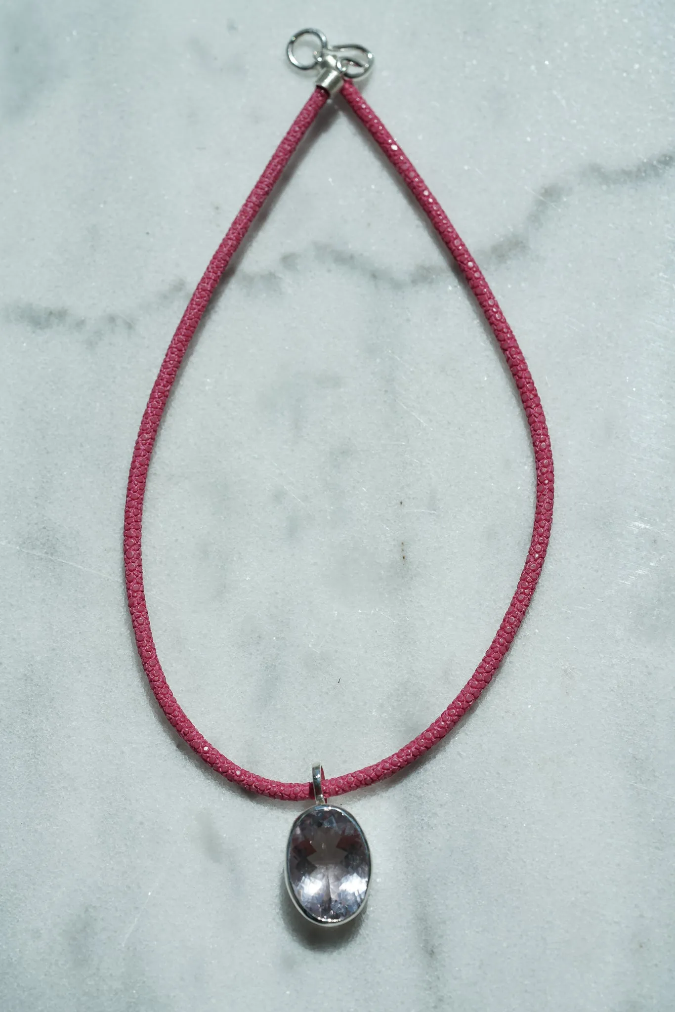 Rose de France Amethyst Necklace Lavender Grace