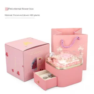 Rose Jewelry Storage Packaging Box