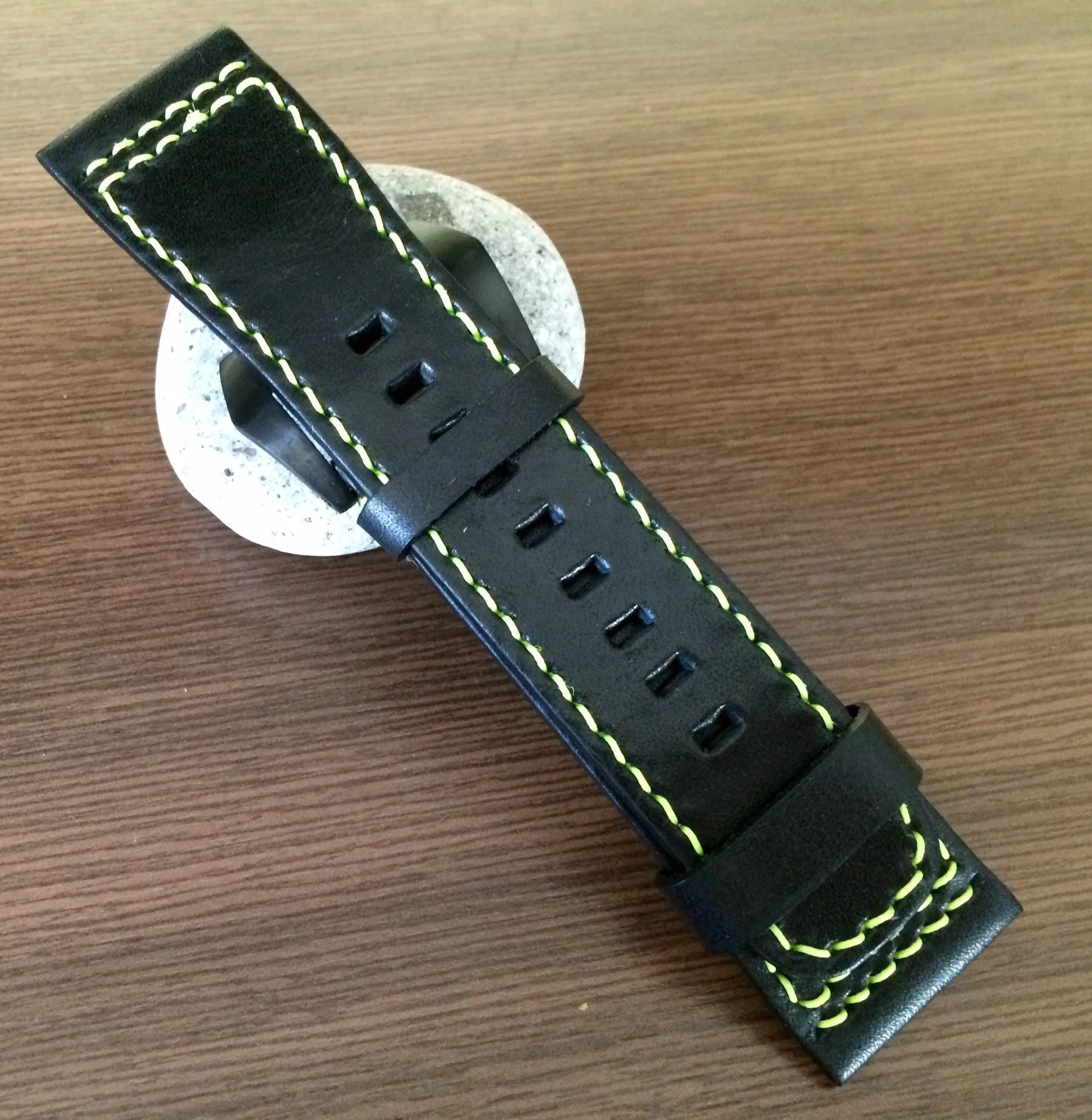 SevenFriday watch band, SevenFriday watch strap, Leather Watch Strap 28mm, Black