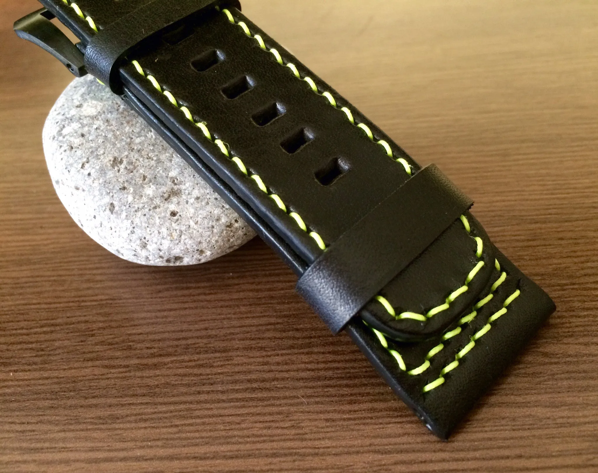 SevenFriday watch band, SevenFriday watch strap, Leather Watch Strap 28mm, Black