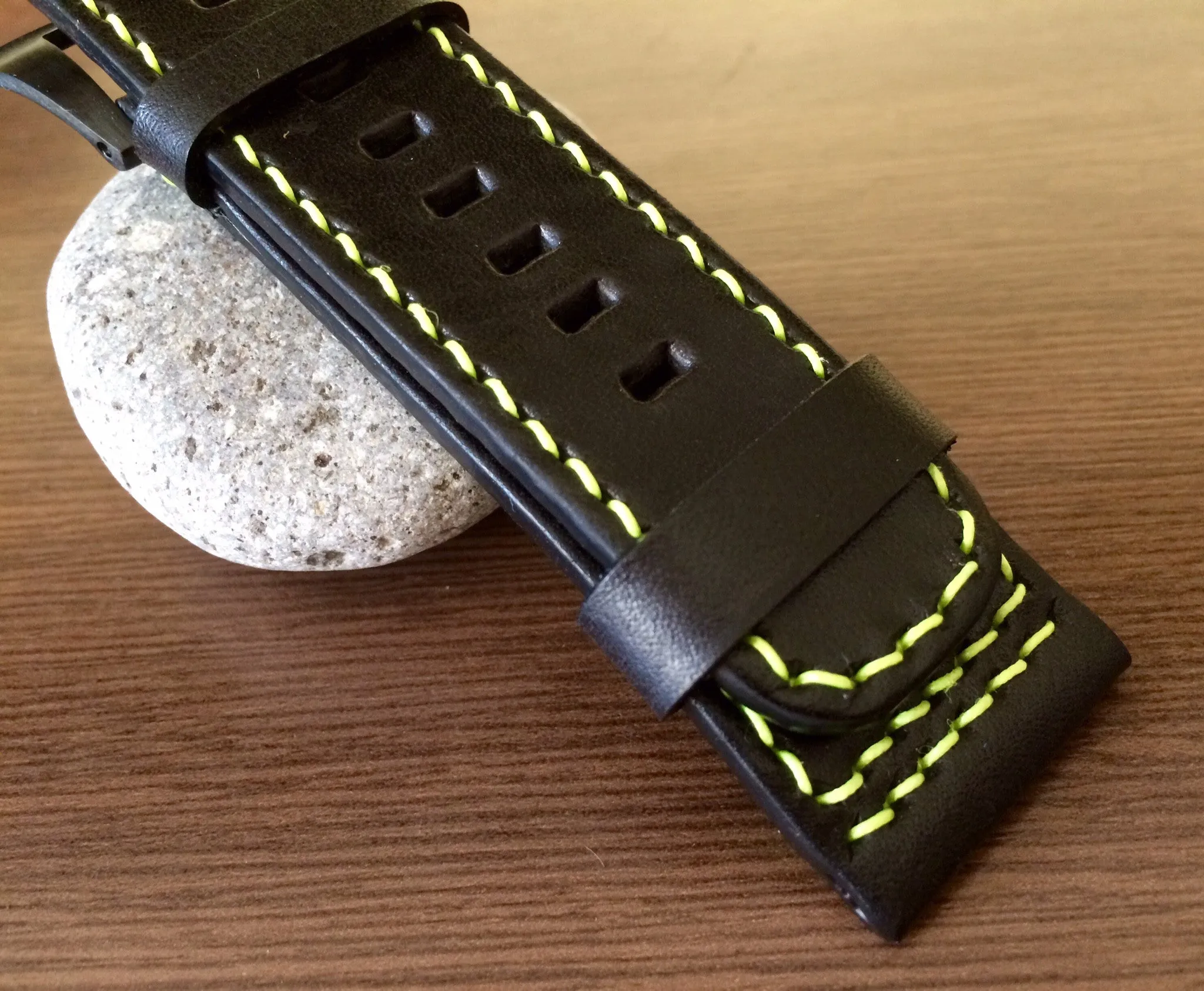SevenFriday watch band, SevenFriday watch strap, Leather Watch Strap 28mm, Black