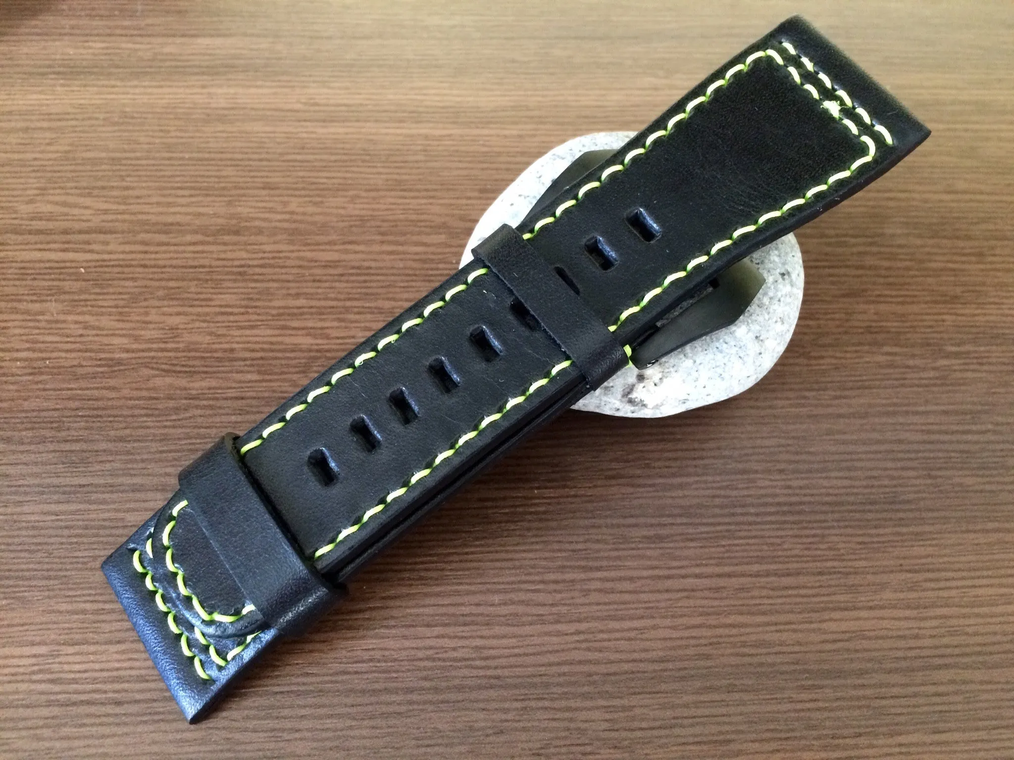 SevenFriday watch band, SevenFriday watch strap, Leather Watch Strap 28mm, Black