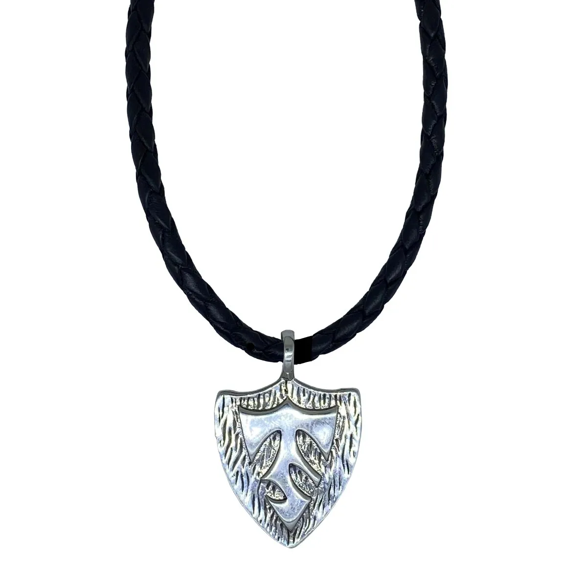 Small Phoenix on Leather Necklace