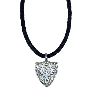 Small Phoenix on Leather Necklace