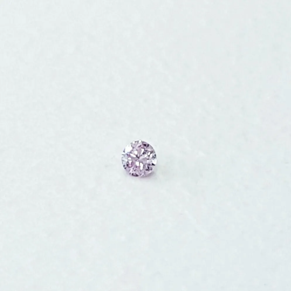 Small Pink Diamond 100% Natural Round Cut Rare Fancy Pink Color Loose Diamond