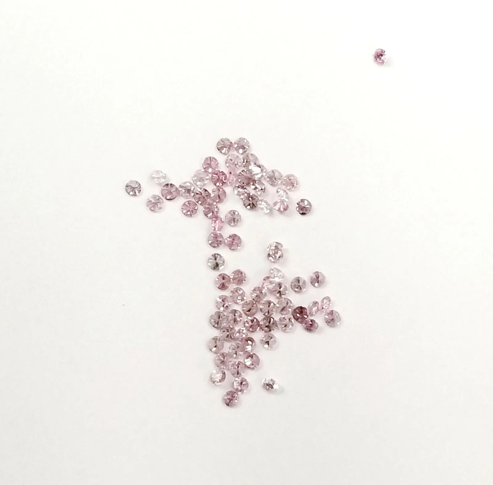 Small Pink Diamond 100% Natural Round Cut Rare Fancy Pink Color Loose Diamond