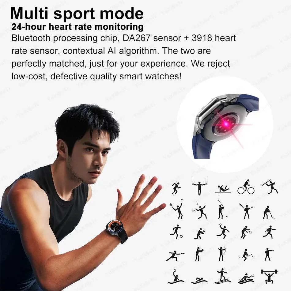 Smart Watch For OPPO Men's 466*466 AMOLED HD Screen 4GB Memory 3D Surround Vision Watch BT Call Waterproof Smartwatch