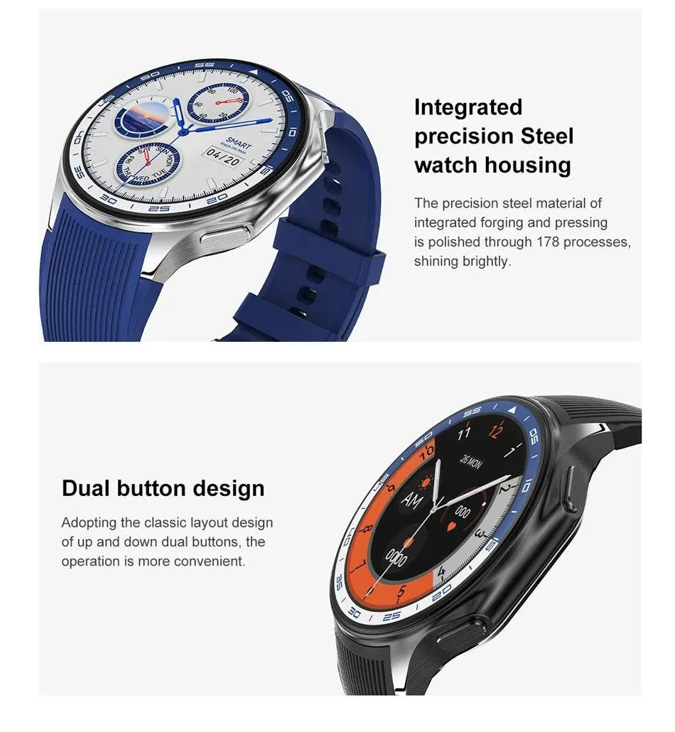 Smart Watch For OPPO Men's 466*466 AMOLED HD Screen 4GB Memory 3D Surround Vision Watch BT Call Waterproof Smartwatch