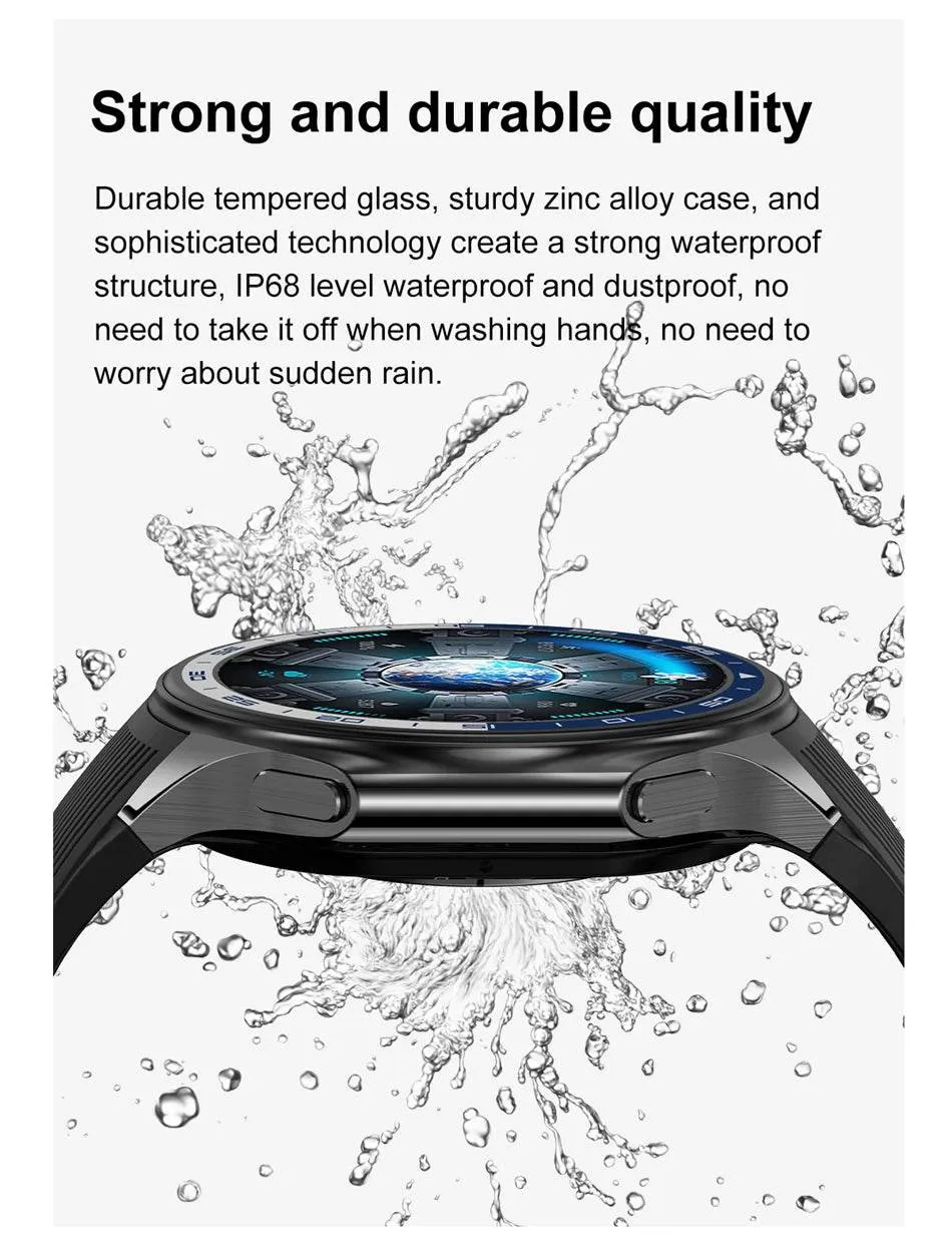 Smart Watch For OPPO Men's 466*466 AMOLED HD Screen 4GB Memory 3D Surround Vision Watch BT Call Waterproof Smartwatch
