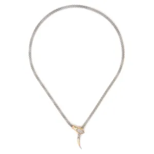 Snake Slide Necklace Diamond Estate 14k Gold Adjustable Jewelry Fine Vintage