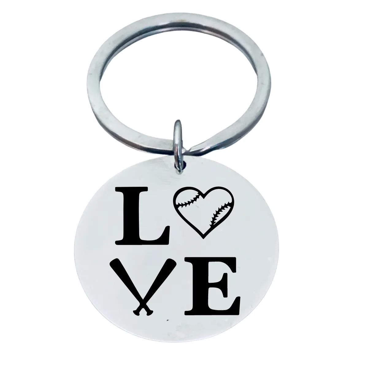 Softball Love Keychain