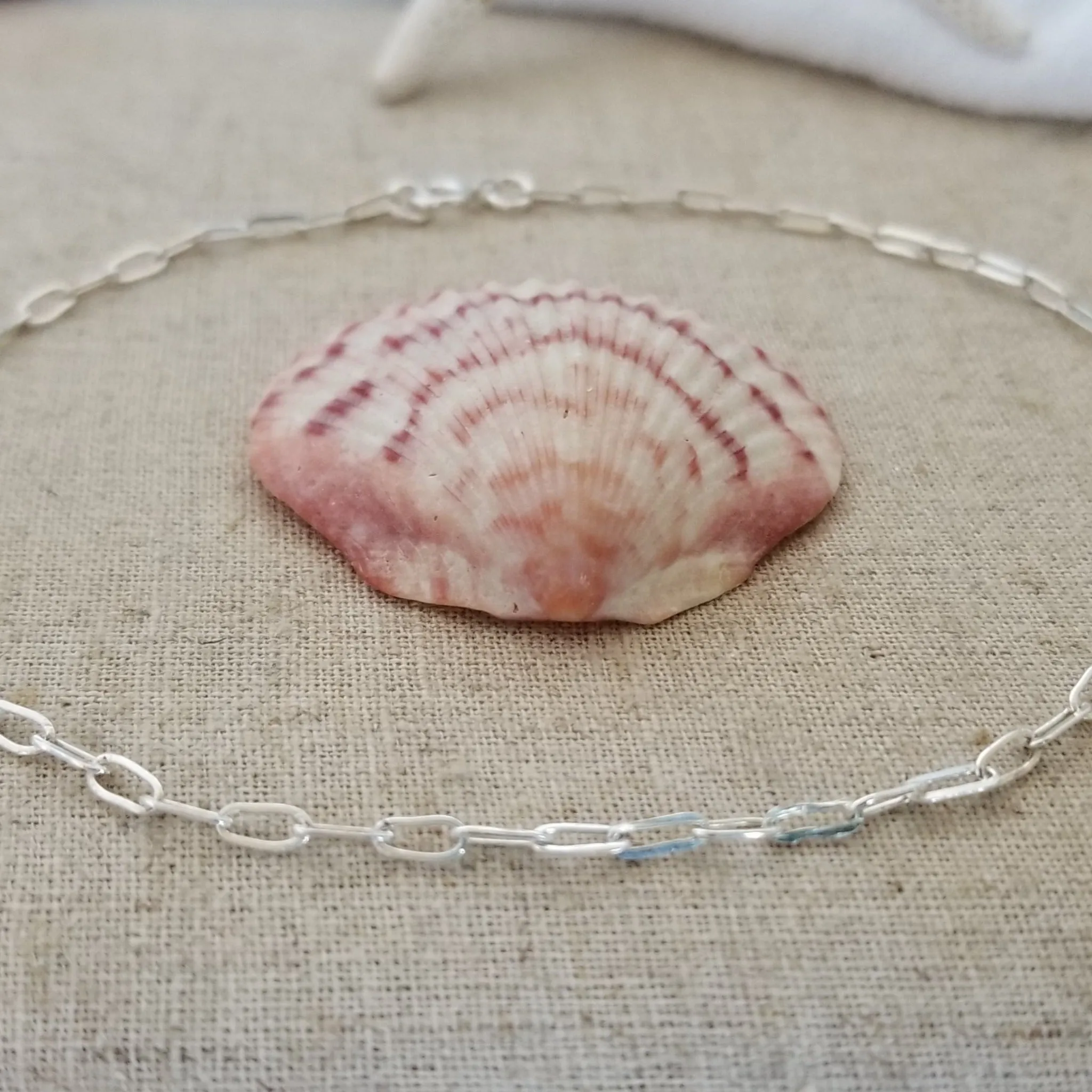 Solid Sterling Silver Paperclip Add On Layering Necklace