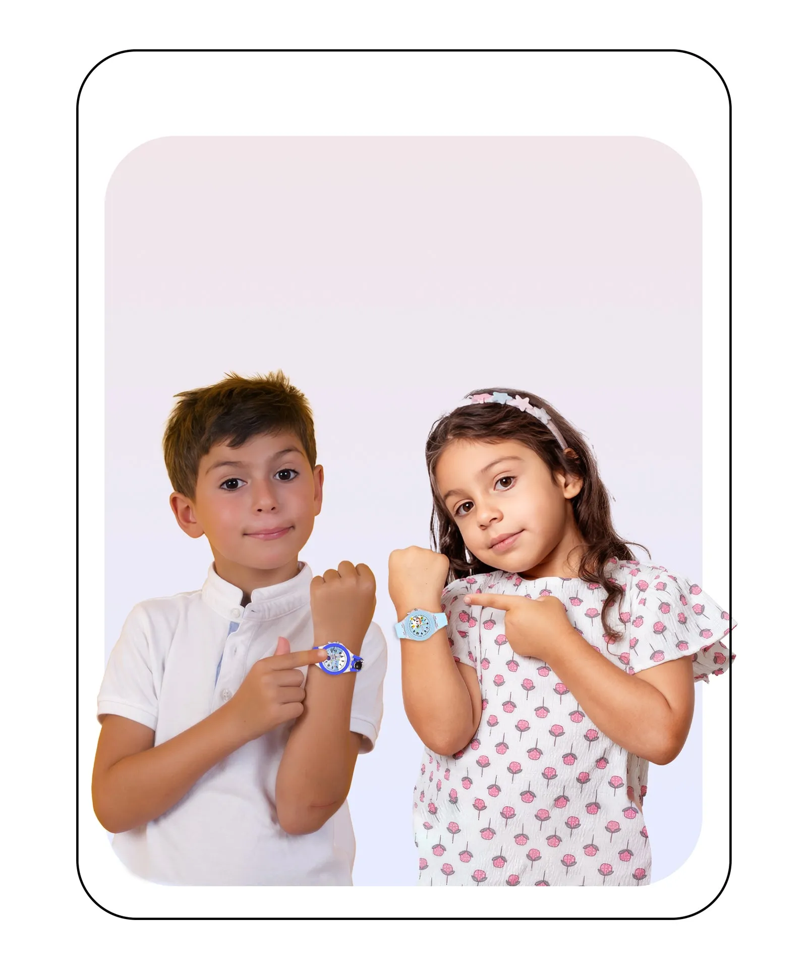 Spiky 3D Astronaut & Rabbit Cartoon Analog Light Watch Combo