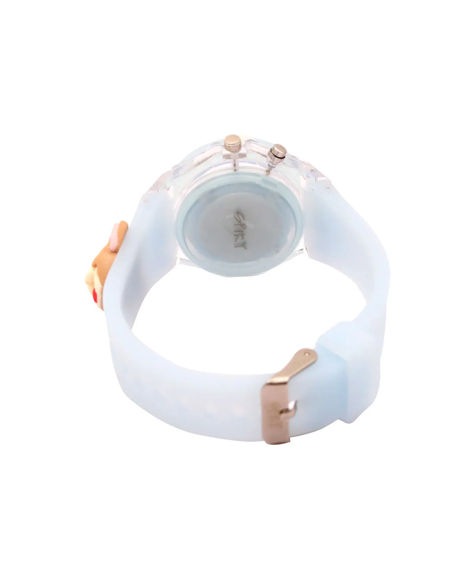 Spiky 3D Cartoon Spaceship Analog Light Watch for Kids Boys & Girls - Black
