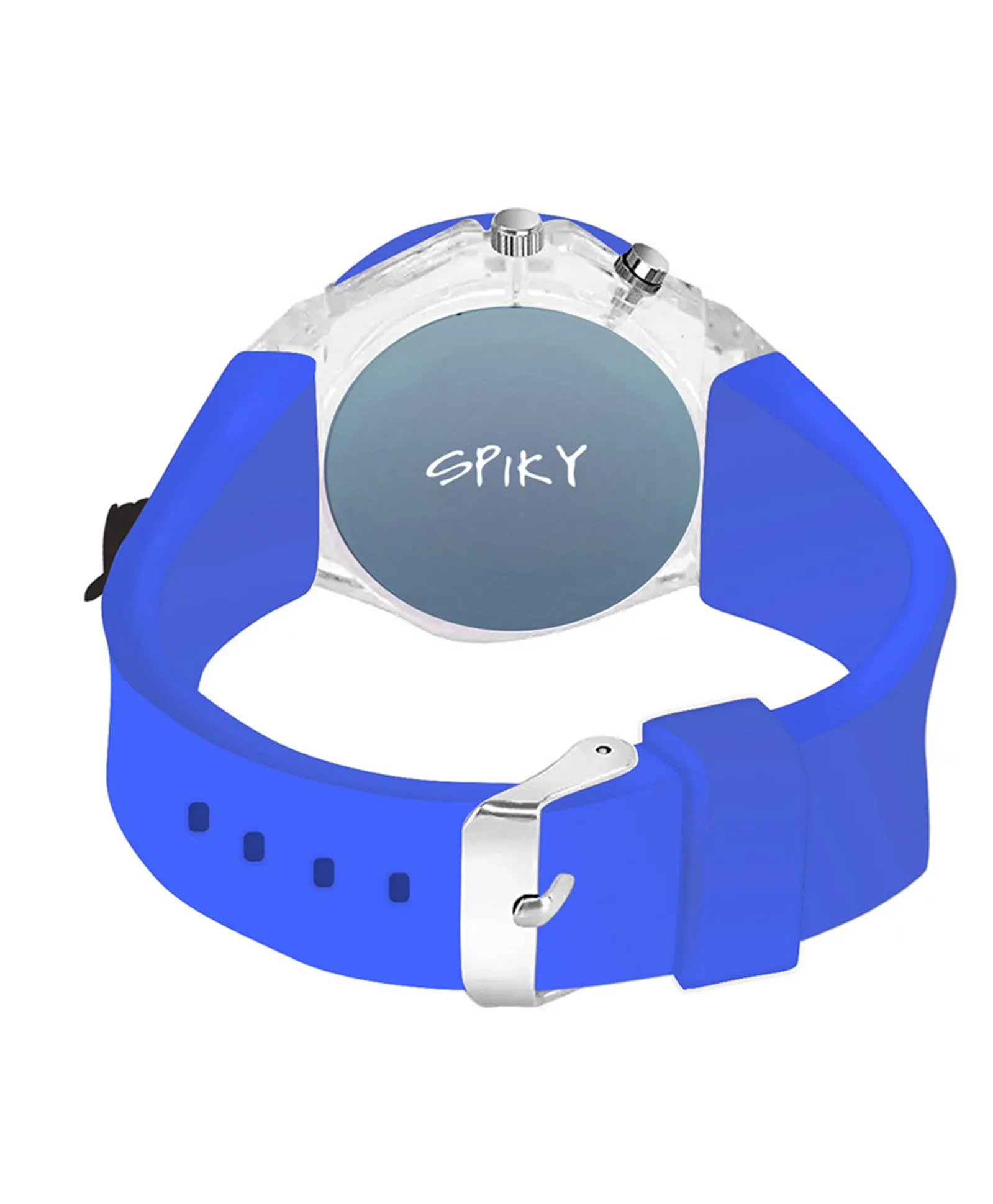 Spiky 3D Cartoon Spaceship Analog Light Watch for Kids Boys & Girls - Black