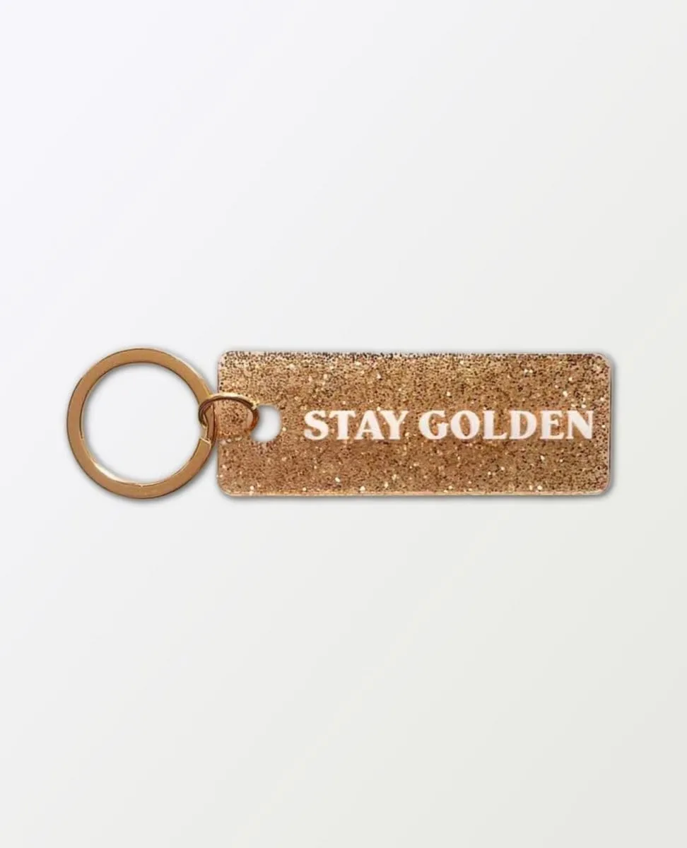 Stay Golden Keychain