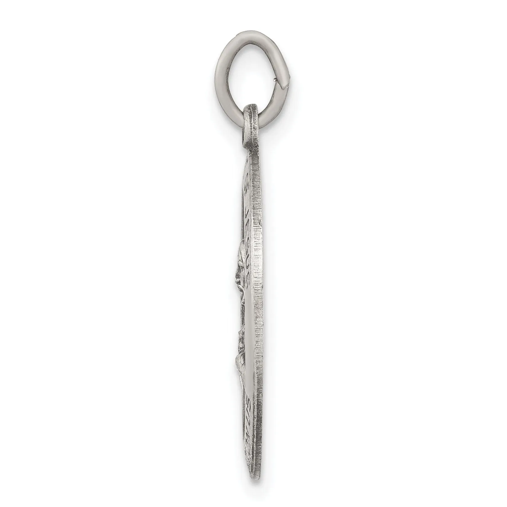 Sterling Silver Antiqued Infant of Prague Medal