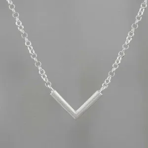 Sterling silver pendant necklace, 'Stellar Angle'