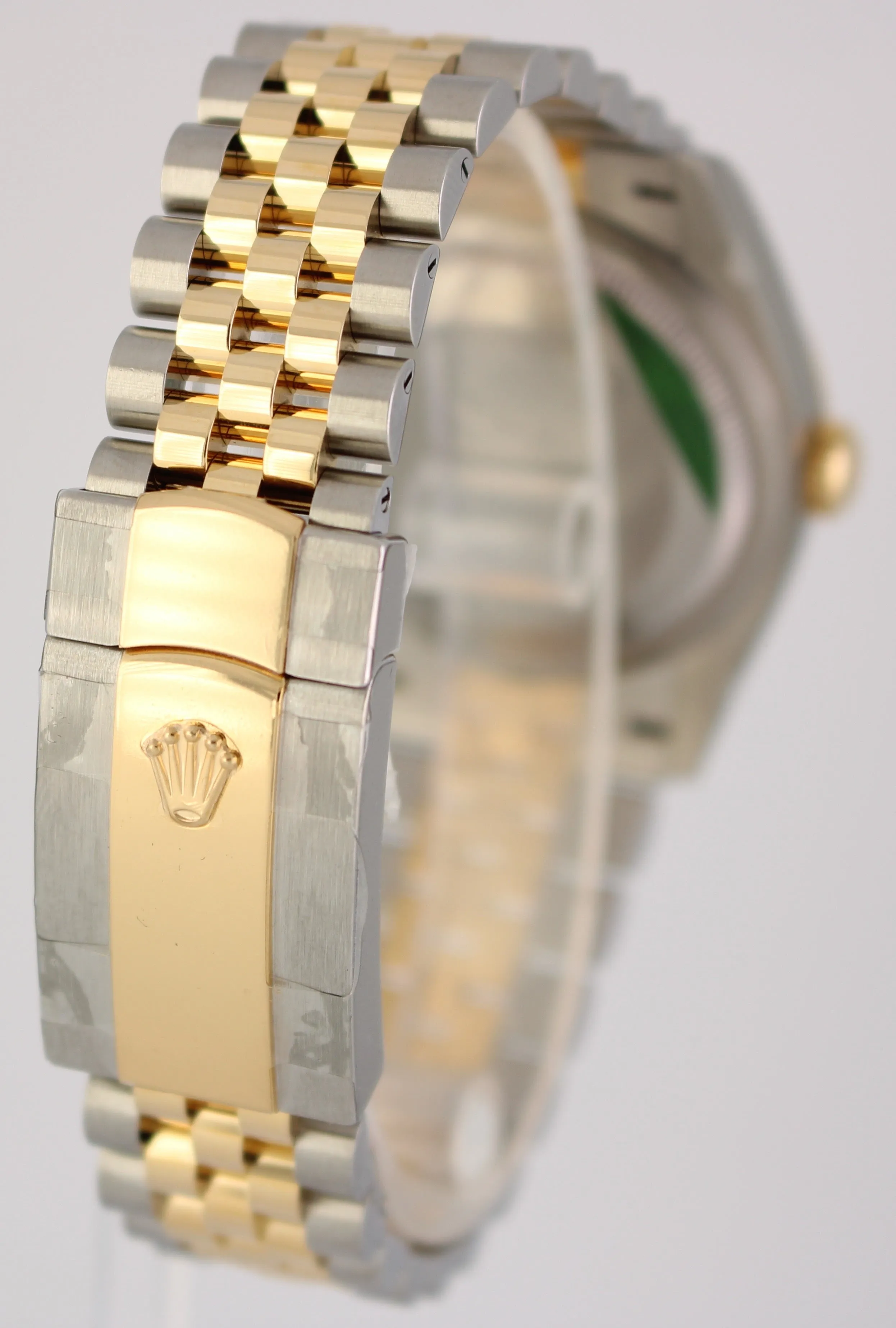 STICKERED 2021 Rolex DateJust 36mm Champagne Diamond Dial 126203 18K Gold Jubile