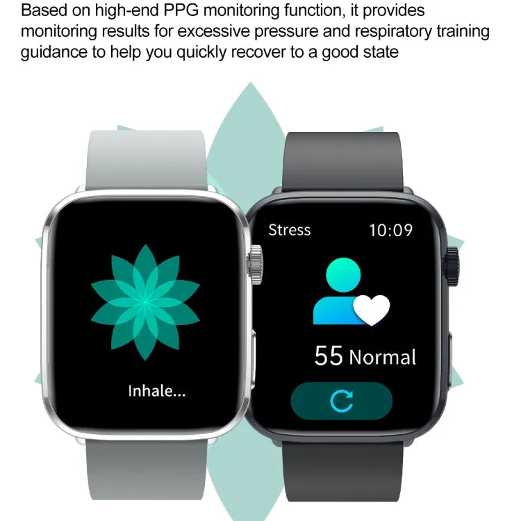 T92 1.81 inch IPS Square Screen Smart Watch, Heart Rate / Blood Oxygen / Blood Pressure(Yellow)