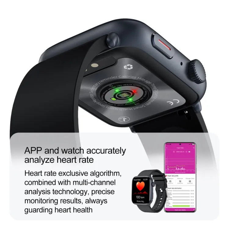 T92 1.81 inch IPS Square Screen Smart Watch, Heart Rate / Blood Oxygen / Blood Pressure(Yellow)